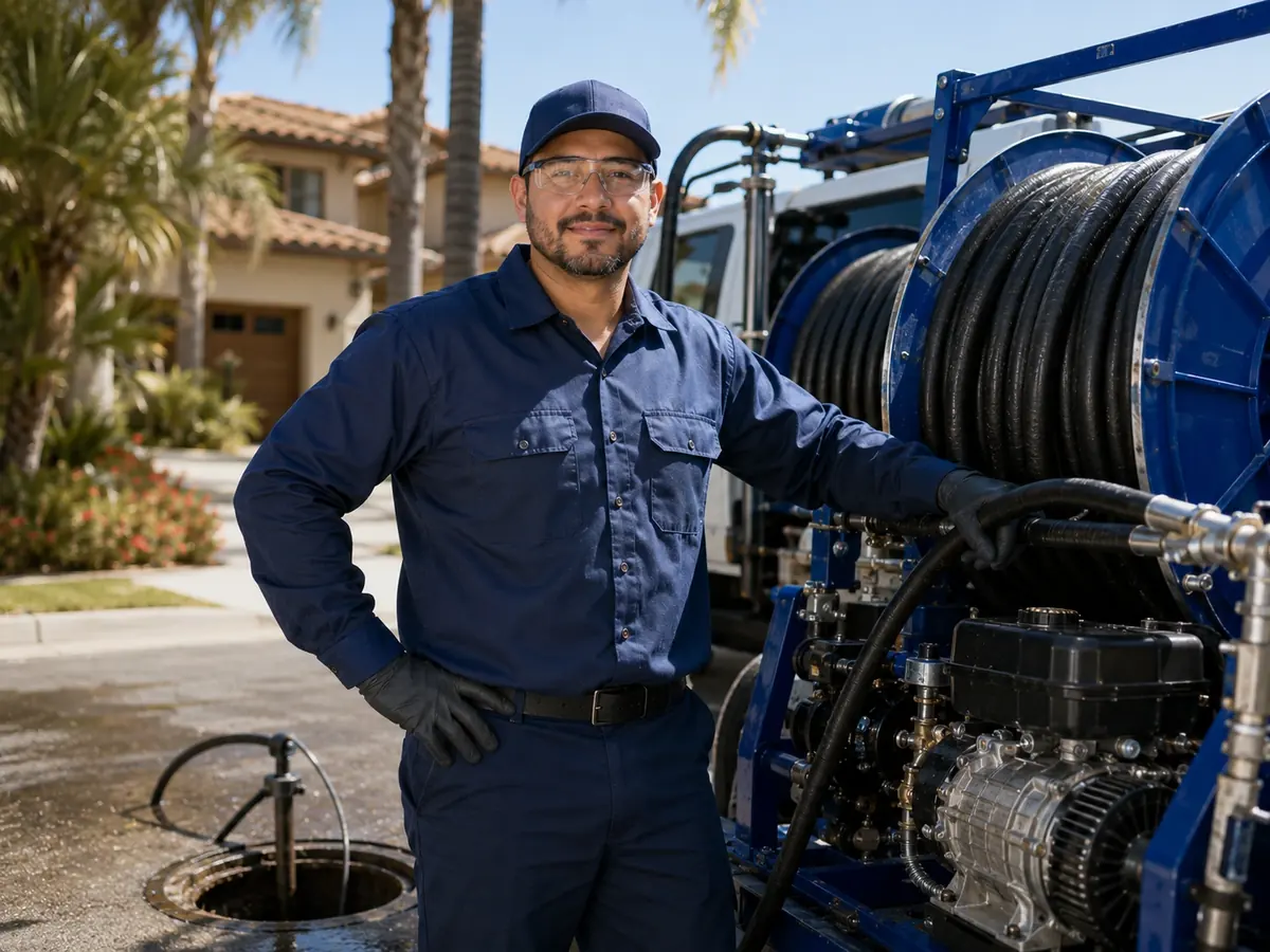 Hydro jet sewer cleaning in Pacifica