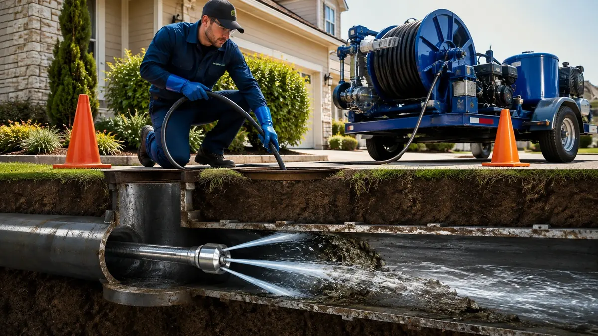 Main Sewer Line Hydro Jet Cleaning in Pacifica