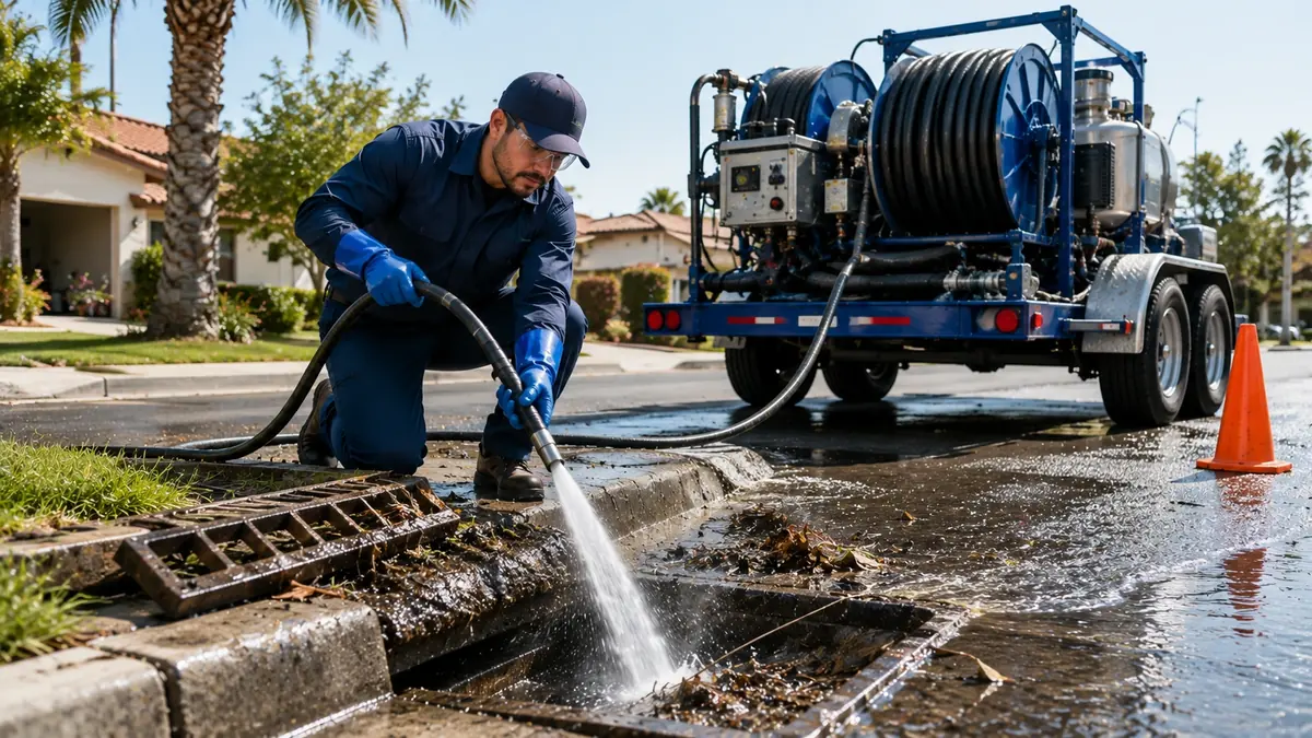 Storm Drain Hydro Jet Cleaning in Pacifica
